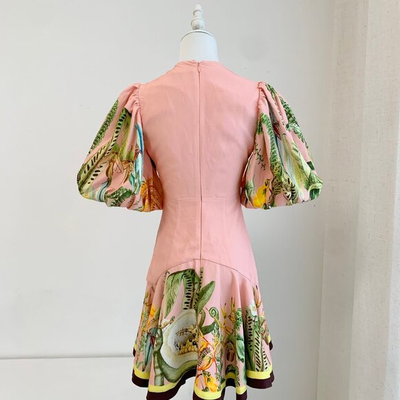 ALÉMAIS Papaya linen-blend minidress - Picture 7 of 10